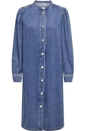 ONLY Damen Onlbeate L/S Midi Dress DNM