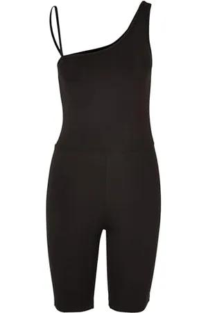 Urban classics Damen TB5999-Ladies Recycled Cycle Jumpsuit T-Shirt, Black, XXL
