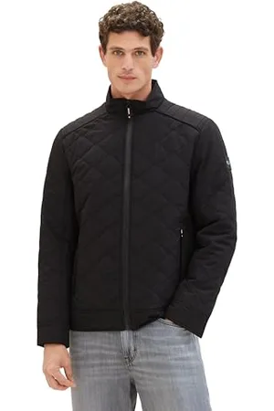TOM TAILOR Herren Biker Steppjacke mit Stehkragen, , M