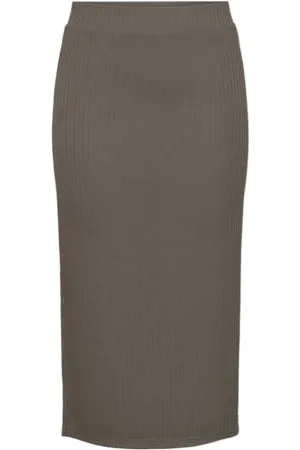 Pieces® Pckylie Mw Midi Skirt Noos Bc