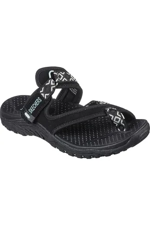 Skechers Damen Reggae-Trailway Flipflop, Schwarz, 42 EU
