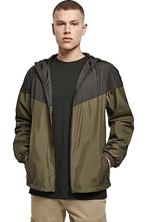Build Your Brand Mens BY129-2-Tone Tech Windrunner Windbreaker, , 5XL