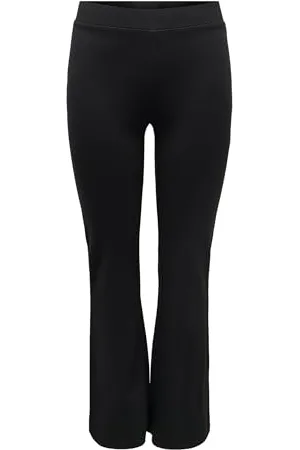 JDY Damen PRETTY Flare Pant JRS NOOS Hose, Black, XS/32