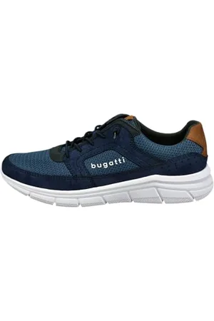 Bugatti Herren Low-Top Sneaker, Männer Halbschuhe,Freizeitschuhe,Turnschuhe,Laufschuhe,schnürschuhe,schnürer,dunkelblau (4100),41 EU / 7 UK