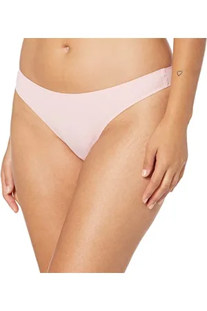 Amazon Damen Tanga-Unterwäsche aus nahtlos verbundenem Stretch, 4er-Pack, , 40