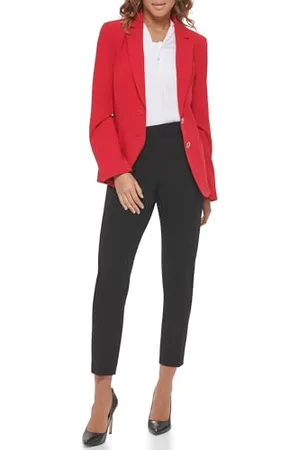 Tommy Hilfiger Damen Business Jacket with Flattering Fit and Single-Button Closure Blazer, , 36