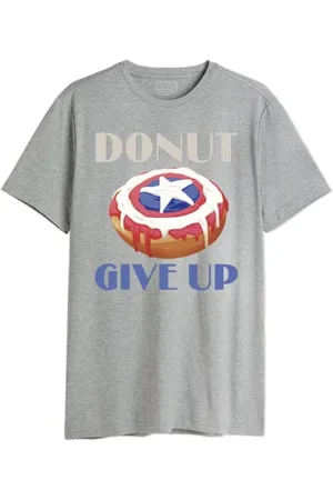 Marvel Herren memarcots248 T-Shirt, Grau meliert, L