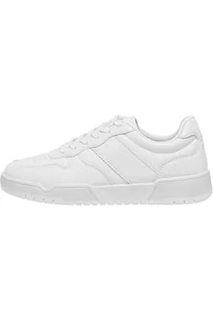 ONLY Damen Onlswift-5 Pu Side Panel Sneaker, White, 37 EU