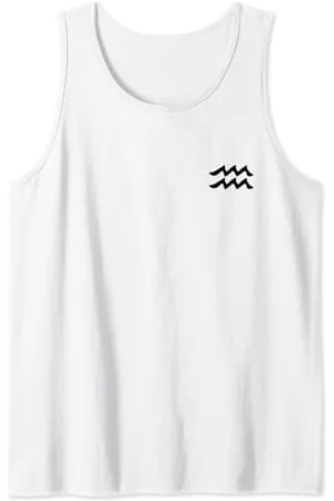 F4NT4STIC Wassermann Sternzeichen Minimalistisch Brust Logo Tank Top