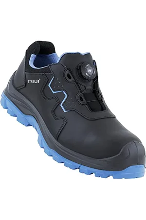 Stabilus Unisex Alex Low Blue Twist S3S Sicherheitsschuh, schwarz | blau, 47 EU