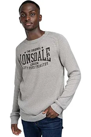 Lonsdale London Mens TALGARREG Pullover Sweater, , XXL