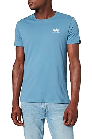 Alpha Industries Herren Basic T Small Logo T-Shirt, Blickdicht, , XXL
