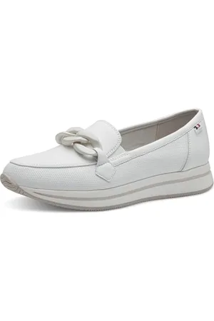 QS by s.Oliver Damen Slipper Plateau Bequem, (White), 40 EU