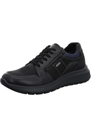 ARA Herren Arizona Sneaker, Black,Blue, 46 EU Weit