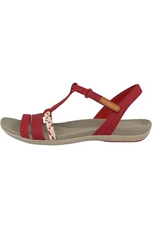 Clarks Damen Tealite Grace T-Spange Sandalen, Rot, 37 EU
