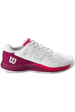 Wilson Salomon Rush Pro Ace Jr Sneaker, White/Beet Red/Diva Pink, 35 1/3 EU