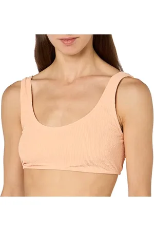 Champion Damen Legacy Icons Swimwear W-Stretch Light Crinkle Nylon Top Bikini, Pfirsichrosa, M