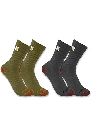 Carhartt Herren Midweight Logo Crew 2 Pack Socken, , Large