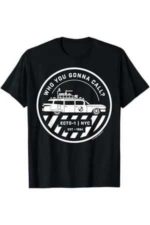 Ghostbusters Ecto 1 Circle Logo Graphic T-Shirt T-Shirt