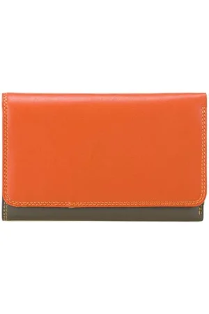 Mywalit Leder Damen Geldbörse - medium tri-fold w/Outer Zip Purse - 363-169