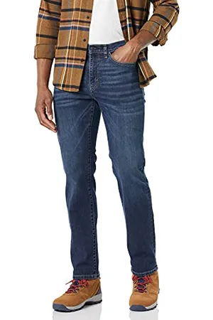 Amazon Herren Jeans mit gerader Passform und hohem Stretchanteil, , 30W / 34L