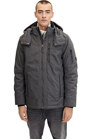TOM TAILOR Herren Winterjacke mit Teddyfell 1032492, , XL