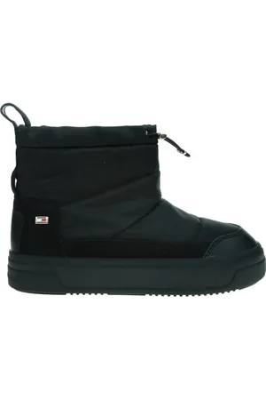 Tommy Hilfiger FLAG NYLON MINI SNOWBOOT ( Outdoor-Stiefel Damen, (Black), 39 EU