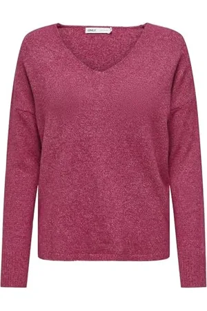 ONLY Damen Strickpullover V-Ausschnitt Sweater Onlrica Life L/S V-Neck Pullo KNT Noos 15224360, ,S