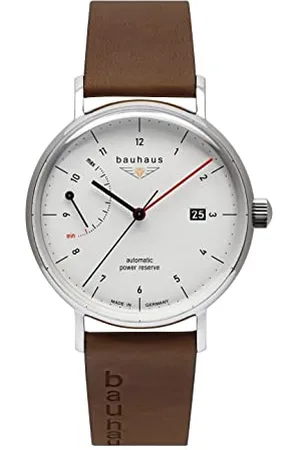 Bauhaus Herren Herrenuhr Automatik 2160 mit Gangreserveanzeige und Lederarmband