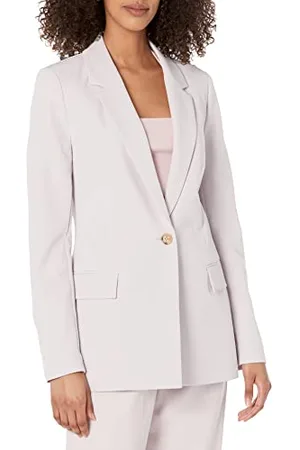 THE DROP Blazer für Damen, Blake Lang, Flieder Marmor, 3XL Große Größen