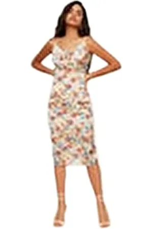 Trendyol Damen Figurbetontes, Gewebtes Minikleid, Normale Passform Kleid, , 36