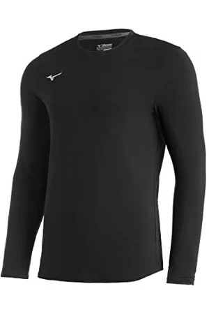 Mizuno Comp Diamond Long Sleeve Crew, Black, Small