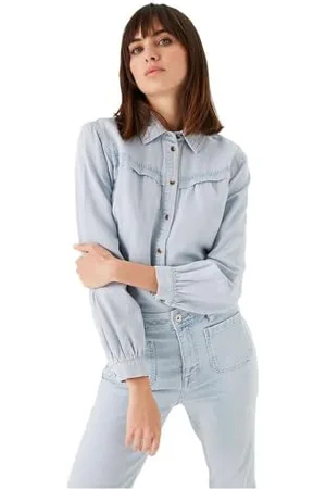 Garcia Damen Shirt Long Sleeve Bluse, , X-Small