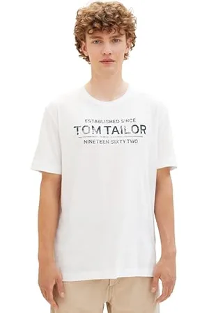 TOM TAILOR Herren T-Shirt mit Logo-Print, , XXXL