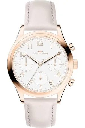 Fynch-Hatton Damen Analog Quarz Uhr mit Leder Armband FHT-0015-LC