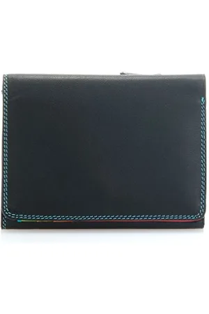 Mywalit Leder Damen Geldbörse - medium tri-fold Wallet- 106-4 - Black Pace