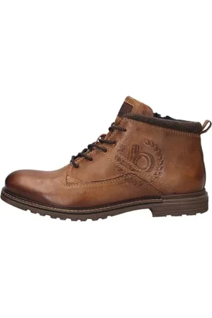 Bugatti Herren Schnürstiefel, Männer Stiefel,Winterschuhe,uebergangsstiefel,uebergangsschuhe,schnürboots,halbstiefel,Cognac (6300),45 EU / 10 UK