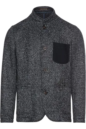 Camel Active Herren Meliertes Sakko mit Stehkragen menswear-56