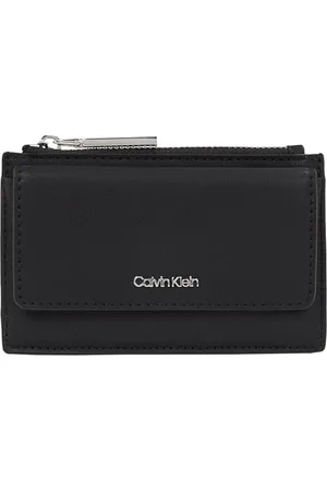 Calvin Klein Damen Geldbörse Must Zip Flap Cardholder Klein, Schwarz (Ck Black), Einheitsgröße