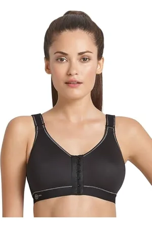 Anita Active Damen Sport Frontline Open BH, schwarz 001, 75A
