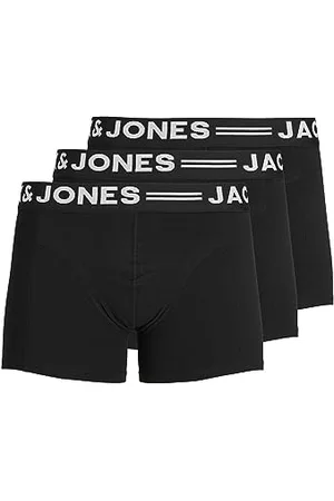 JACK & JONES Herren Sinn 3 Pack Boxer Slips - Schwarz - XXL