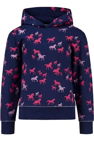 Salt & Pepper Mädchen Girls Sweat AOP Glitter Horse Baby- Und Kleinkind T-Shirt-Satz, , 104-110 EU