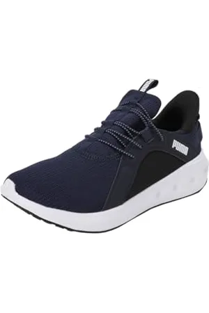 PUMA Unisex Softride Carson Sliptech Road Running Shoe, Navy Black White, 42.5 EU