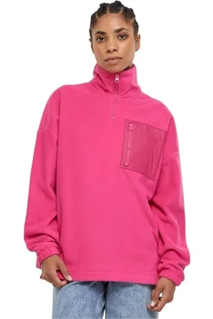 Urban classics Damen TB6086-Ladies Polar Fleece Troyer Sweatshirt, , XL
