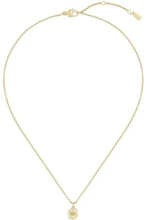 HUGO BOSS Jewelry Halskette und Armband für Damen Kollektion DOUBLE B PETIT aus Edelstahl mit einem Doppel-B Charm