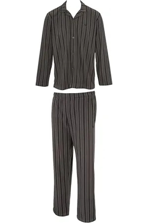 Emporio Armani Herren Printed Brushed Fabric Long Pajamas Pyjama-Set, , L