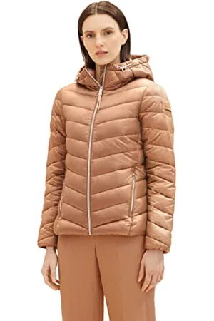 TOM TAILOR Damen 1036719 Lightweight Steppjacke mit Kapuze, 32171-blush Mahogany, M