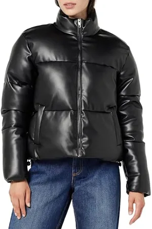 THE DROP Pufferjacke für Damen, Priscilla Veganes Leder, , S