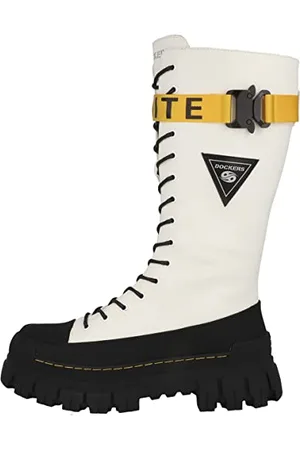 Dockers Damen 51EV204 Stiefelette, Weiss, 40 EU