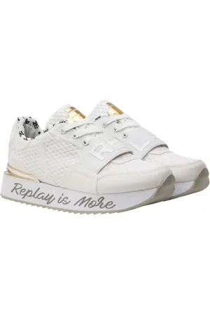 Replay Damen Sneaker mit Plateau, Weiß (White 061), 35